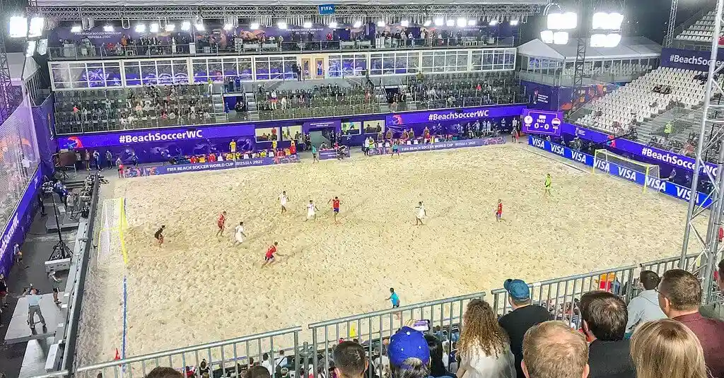 Beach soccer world cup match