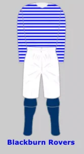 The colors blackburn rovers wore in the 1882 fa cup final