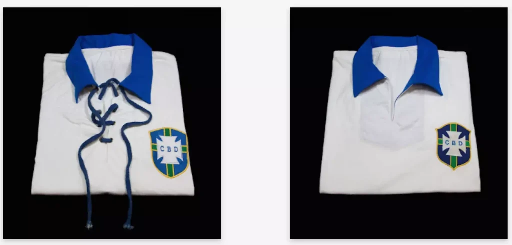 replica 1930 and 1950 brazilian soccer jersey