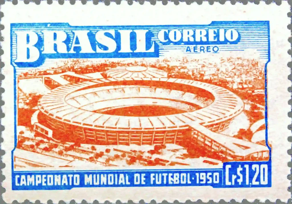 1950 world cup commerative stamp