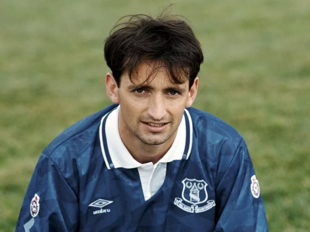 pat nevin in his everton shirt headshot