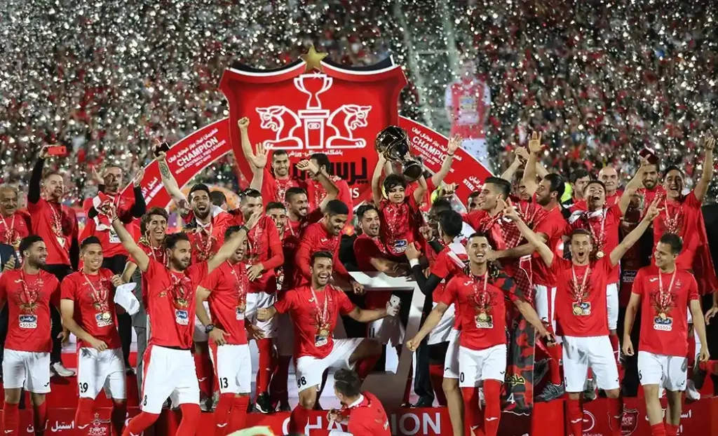 Persepolis FC celebrating a championship