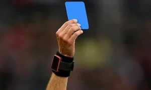 what is a blue card in soccer
