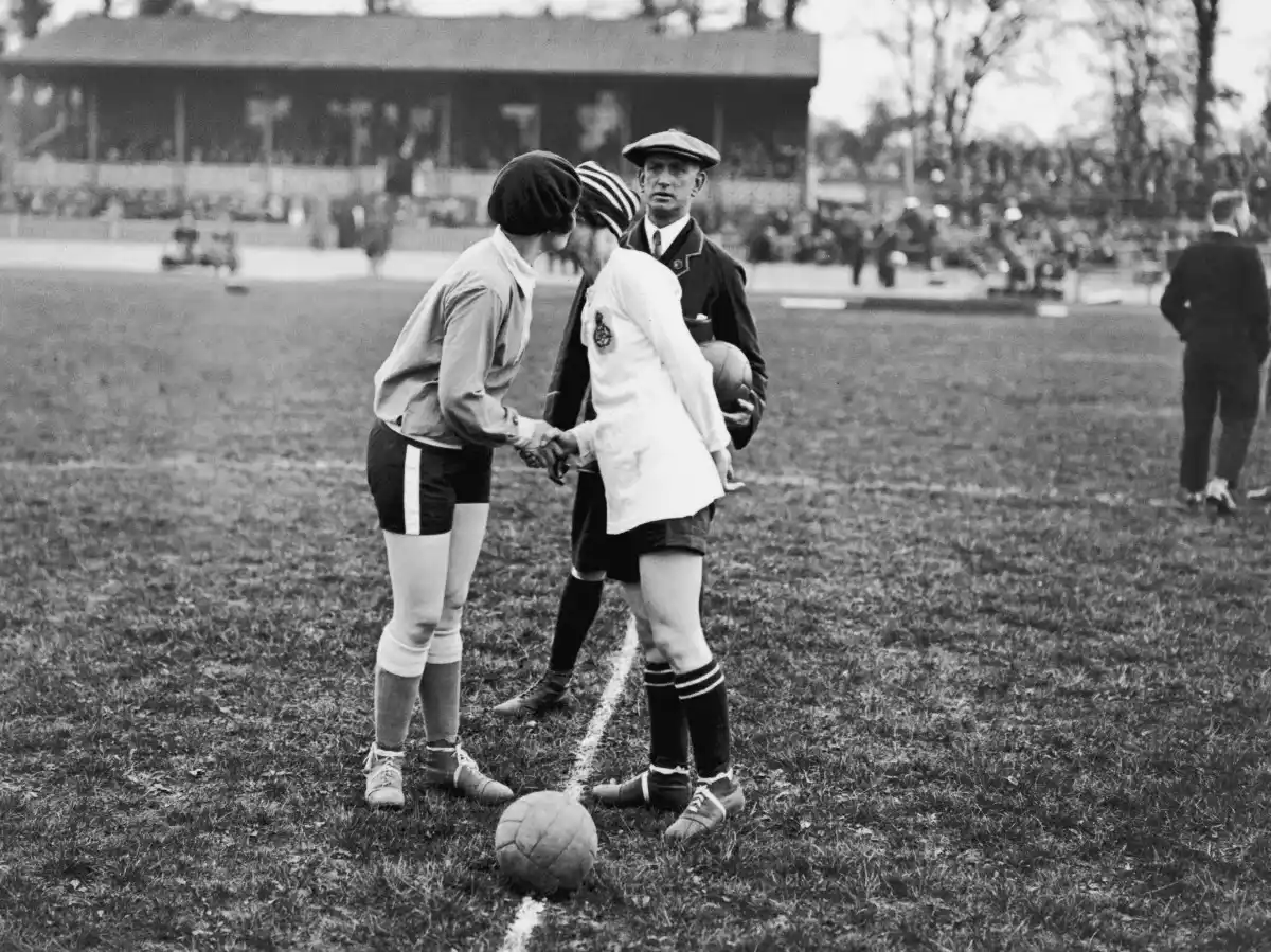 before they banned women's soccer in UK