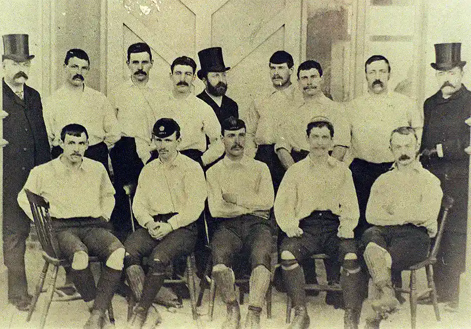 early image of a bristol city football club team