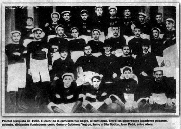 club olimpia first season 1902 team photo