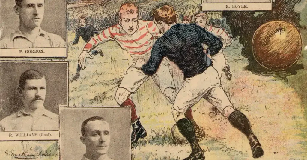 drawing of the 1893 fa cup final