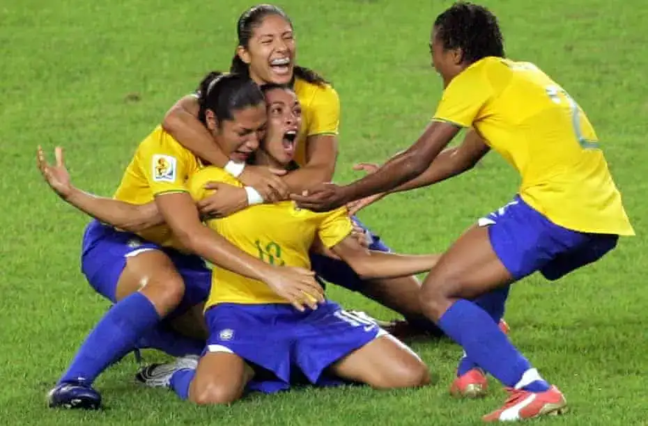 marta scoring goal of the tournament at 2007 world cup