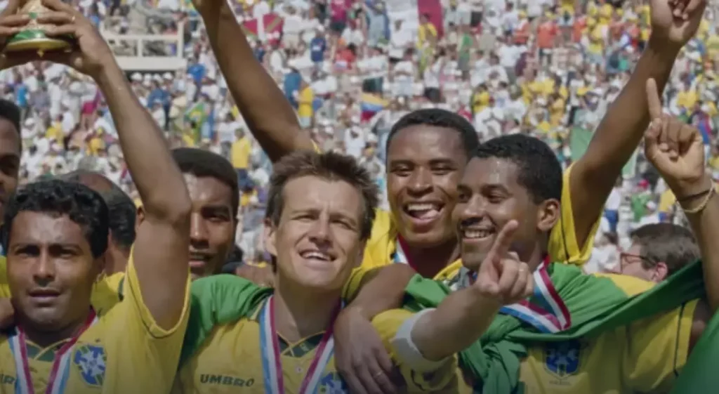 brazilian players celebrating the 94 world cup final