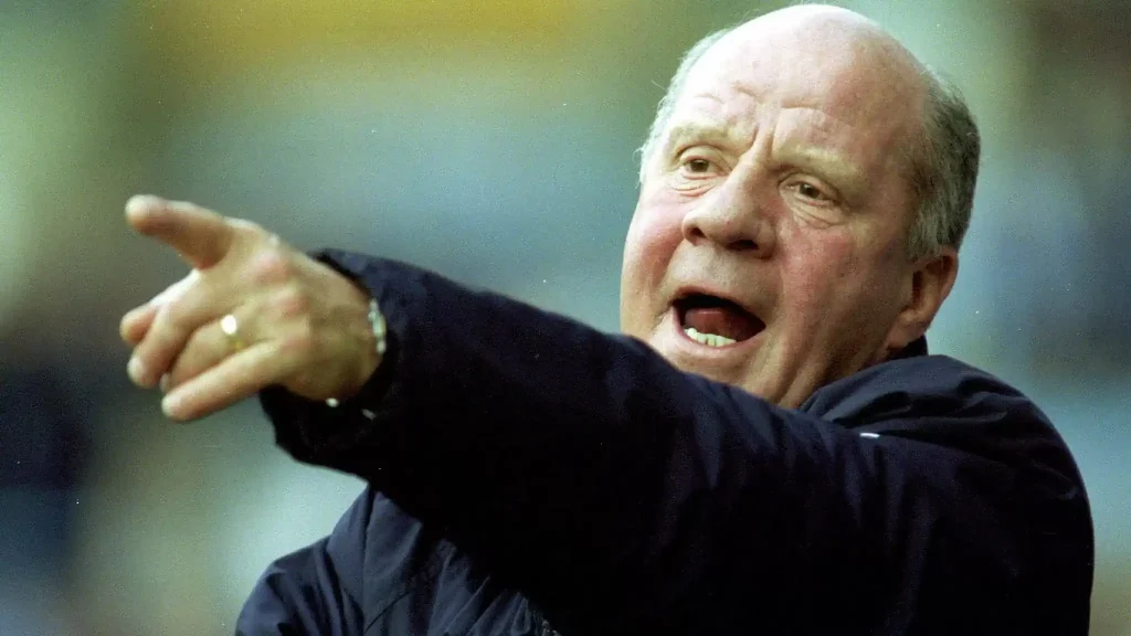 jim smith manager shouting and pointing from the touchline