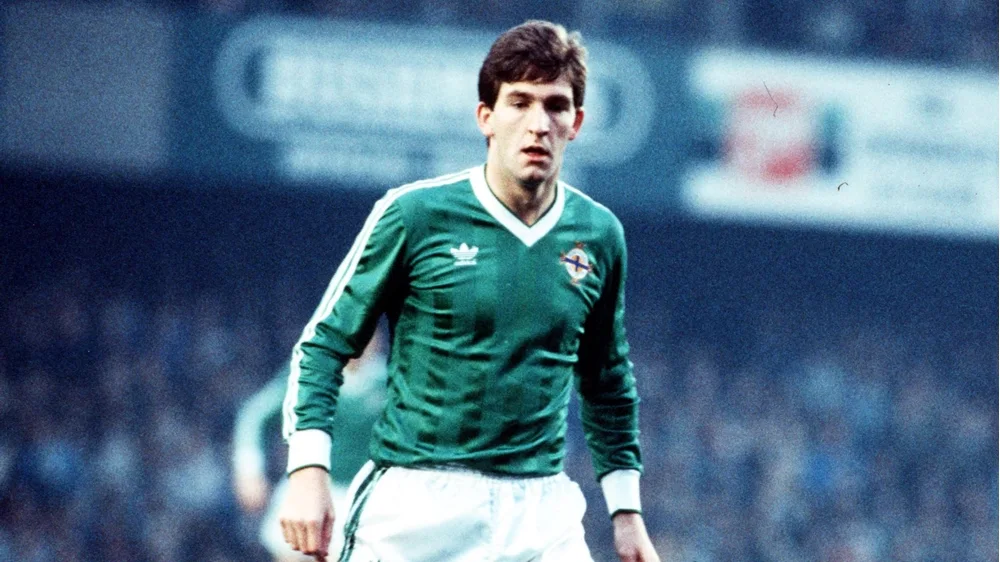 norman whiteside playing for northern ireland