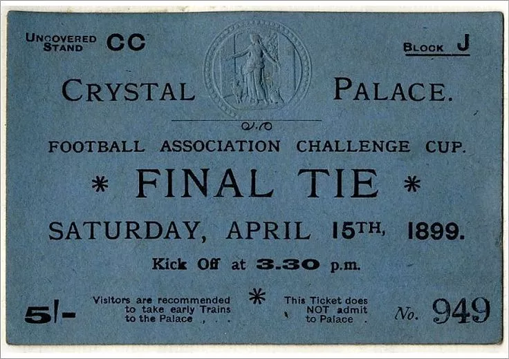 1899 fa cup final ticket