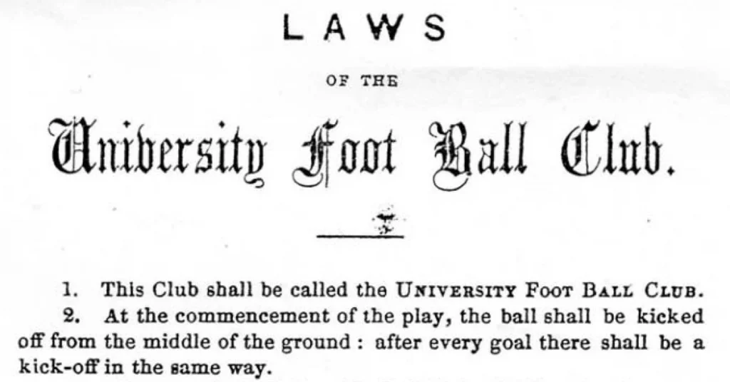 Cambridge Rules Of Football