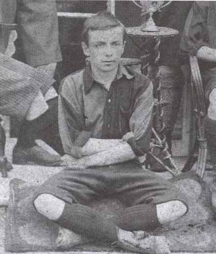 young Charles Miller in his school football days