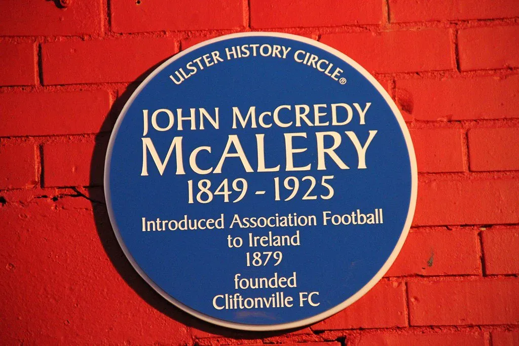 john mccredy mcalery cliftonville and irish fa secretary