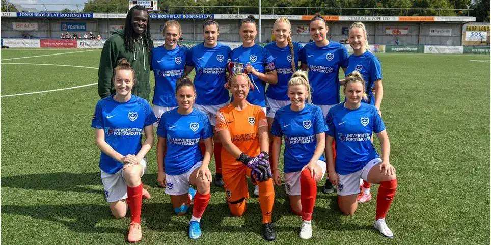 portsmouth women football club team photo