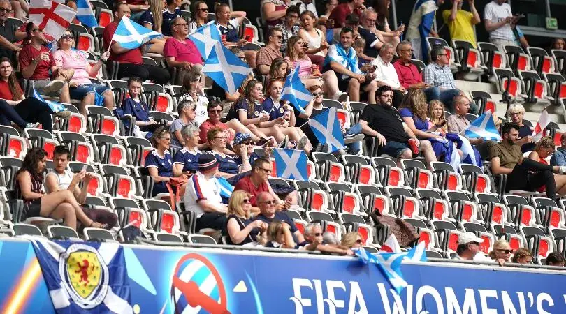 Scottish supporters at the FIFA women's world cup