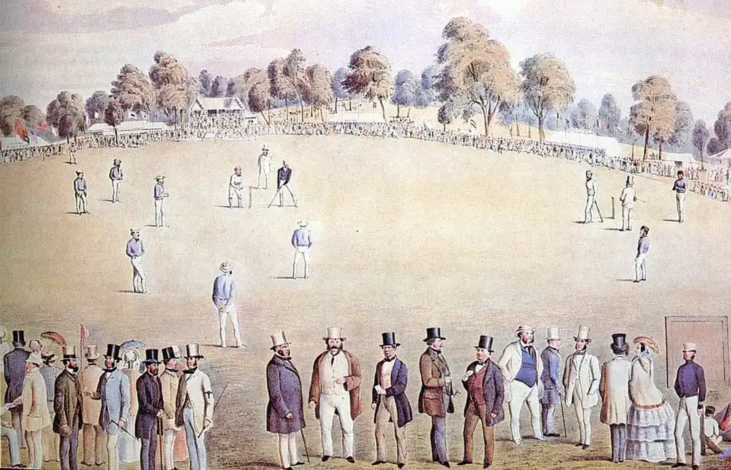 1858 cricket game in sheffield england