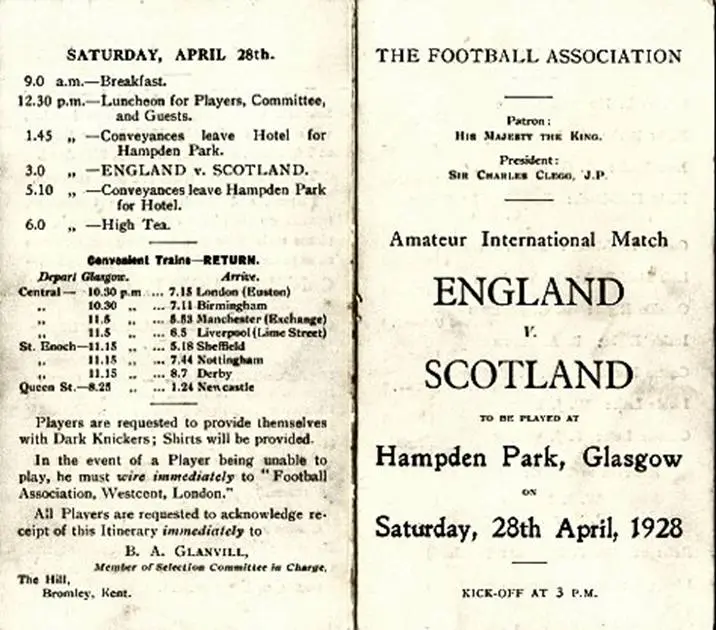 england vs scotland first international soccer match