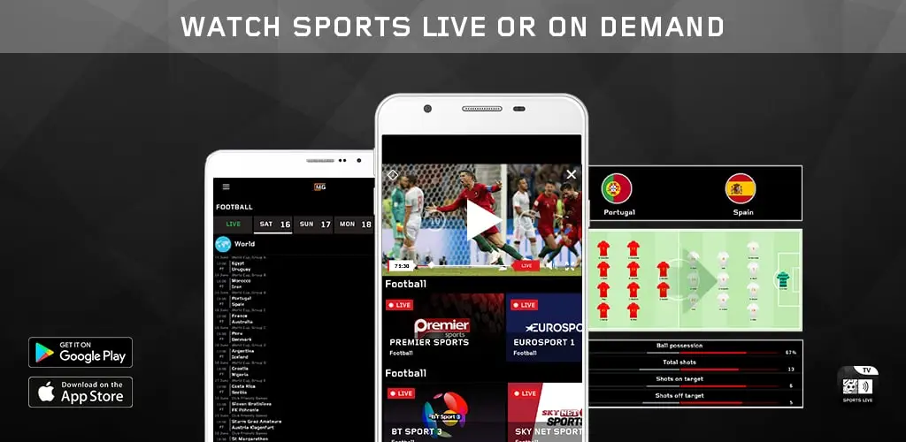 watch soccer on demand via mobile phone