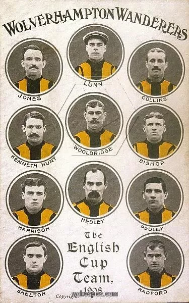 1908 FA Cup Final Wolverhampton Wolves team