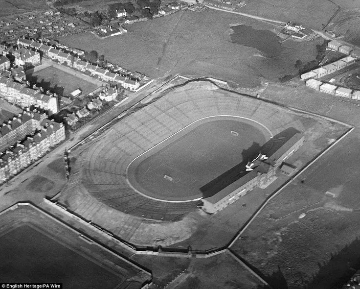 1930 aerial image of Hampden Park in Glasgow