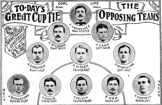 newcastle united team for 1906 fa cup final