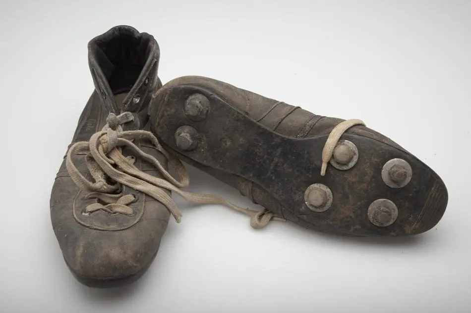 old soccer cleats