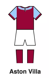 1892 aston villa playing kit