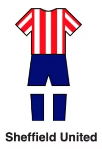 Sheffield United 1899 Playing Kit and colors