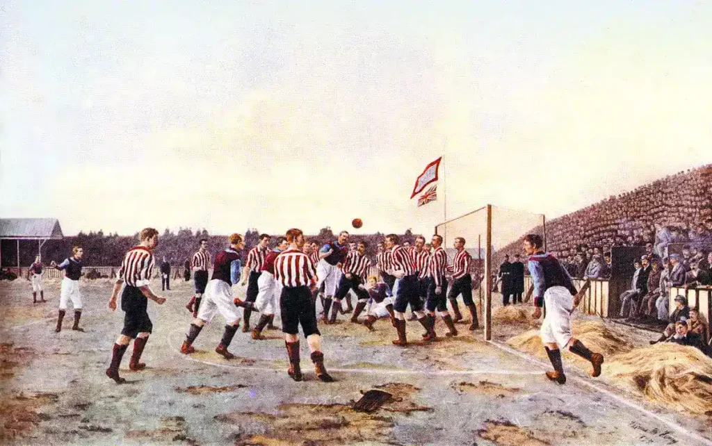 oldest association football painting in the world