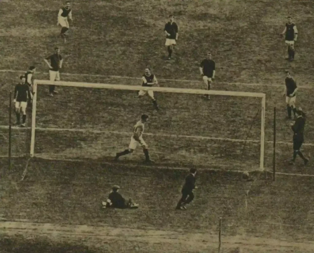 bert freeman scores fa cup winning goal 1914