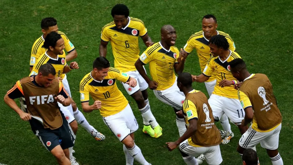 colombia dancing at the 2014 world cup