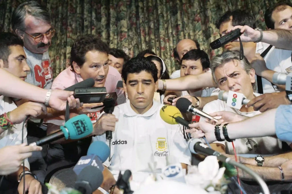 diego maradona tested positive at 1994 world cup