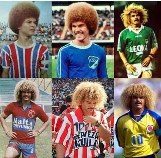hairstyles of Carlos Valderrama