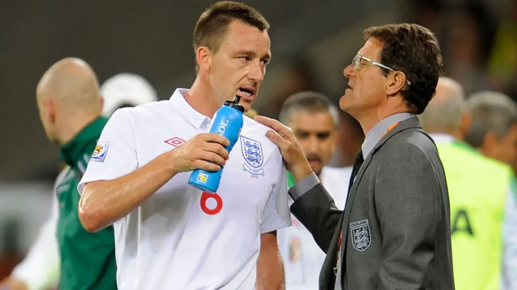 john terry with former england manager