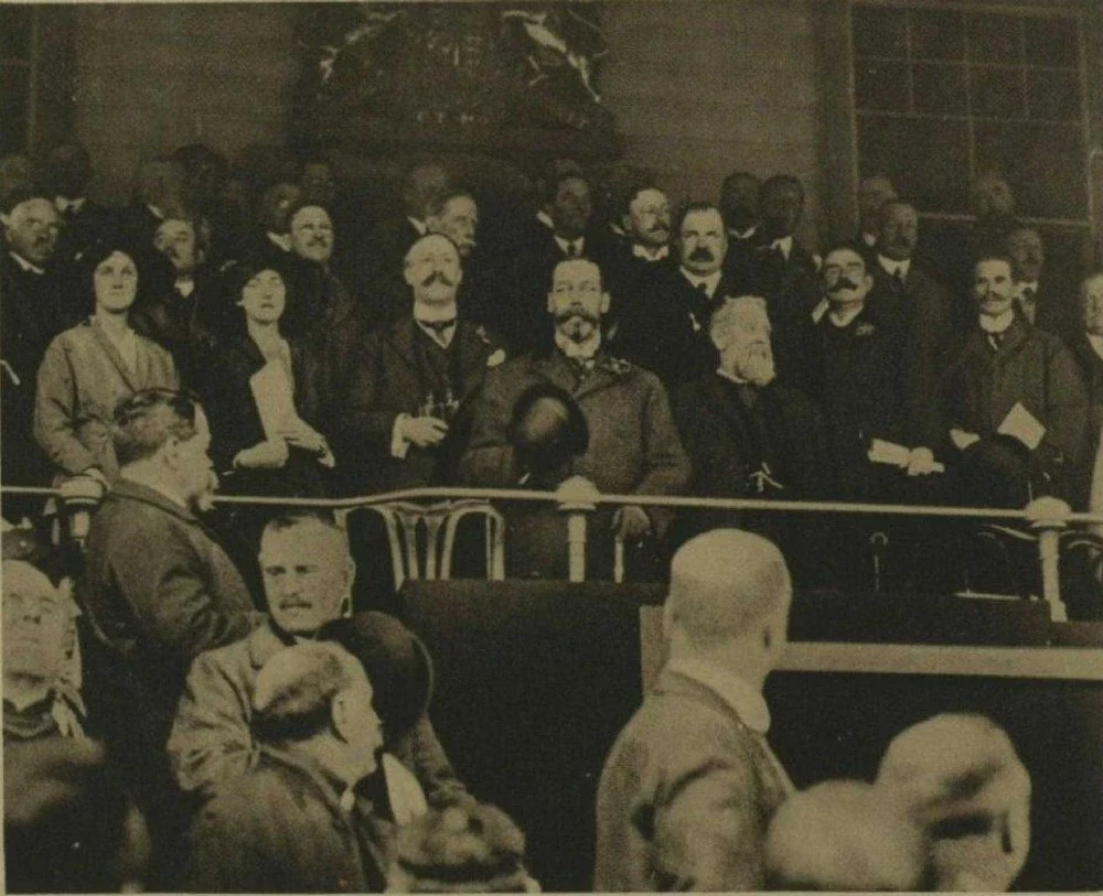 king george V watching 1914 fa cup final