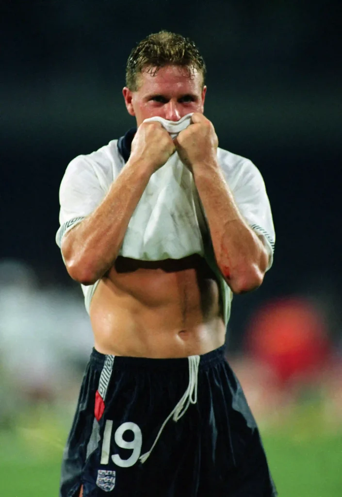 paul gascoigne tears