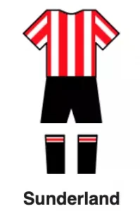 sunderland team colors 1913