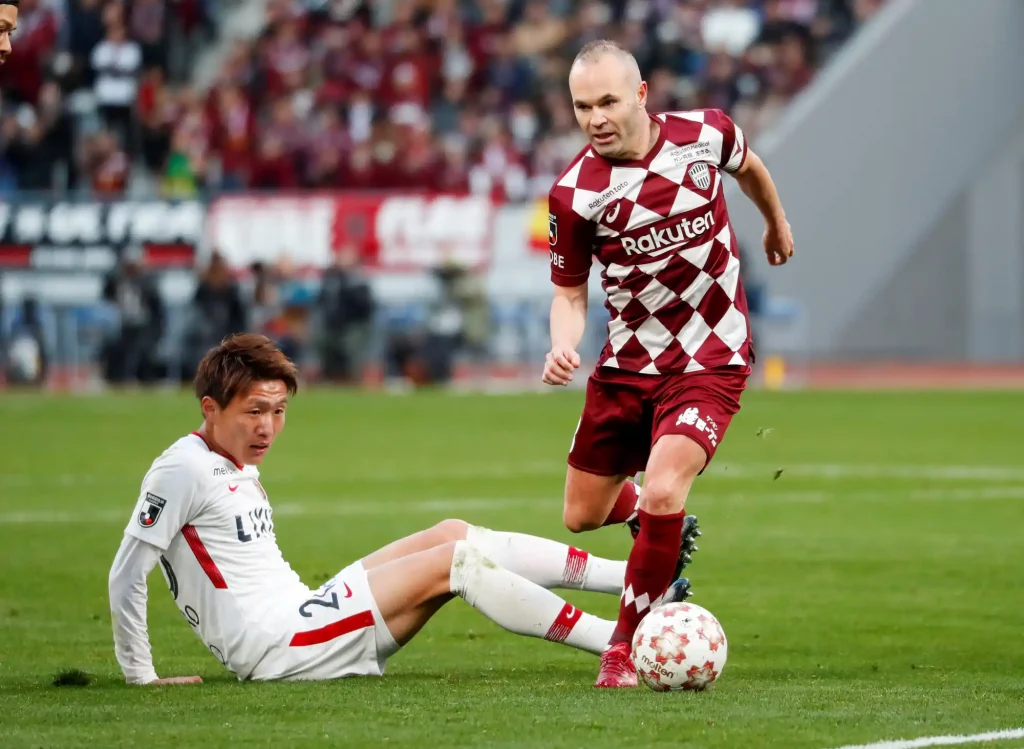 vissel kobe player andres iniesta