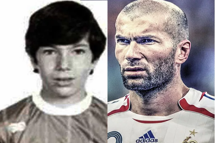young Zinedine Zidane