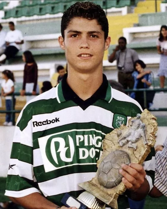 young cristiano ronaldo when a teenager