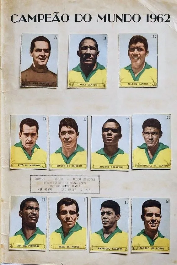 Brazil team for the 1962 World Cup Finals