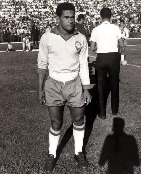 Garrincha of Brazil at the 1962 World Cup Finals