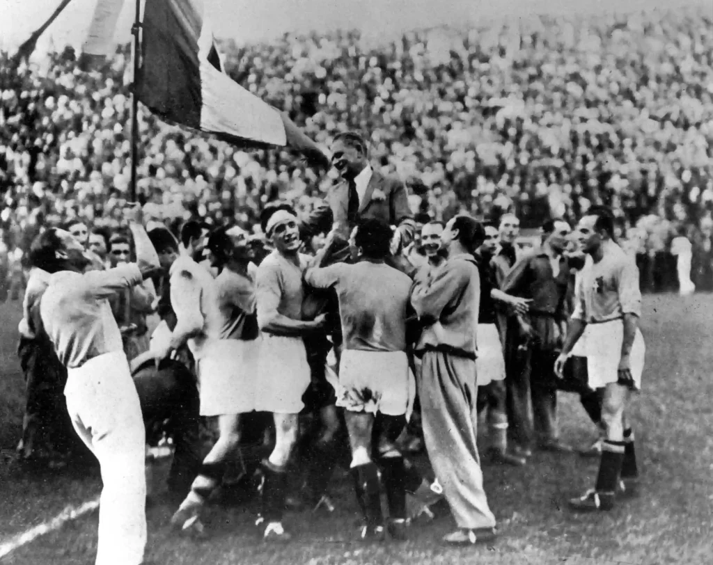 Italy winning the 1934 world cup