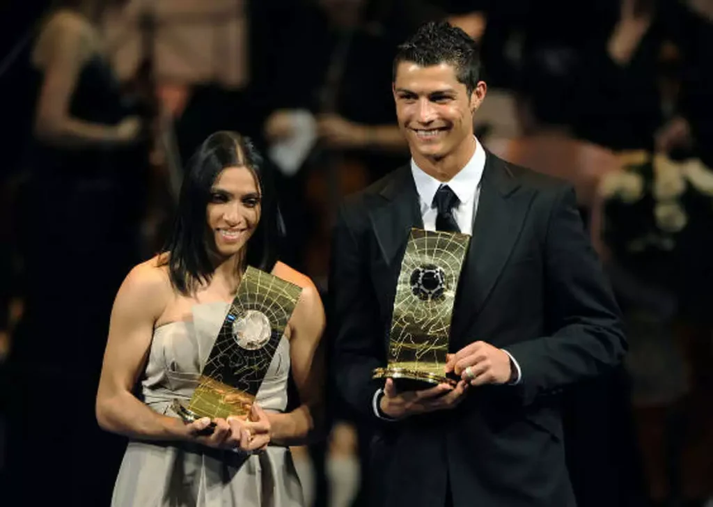 Marta and Ronaldo at Fifa world player awards ceremony