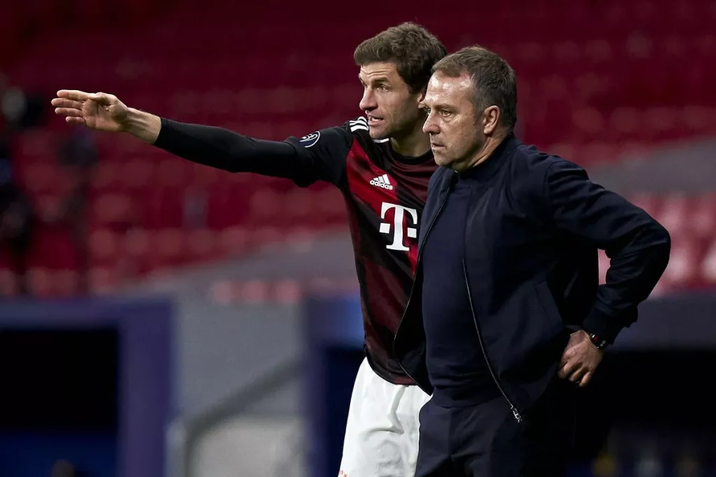 hansi flick and thomas muller