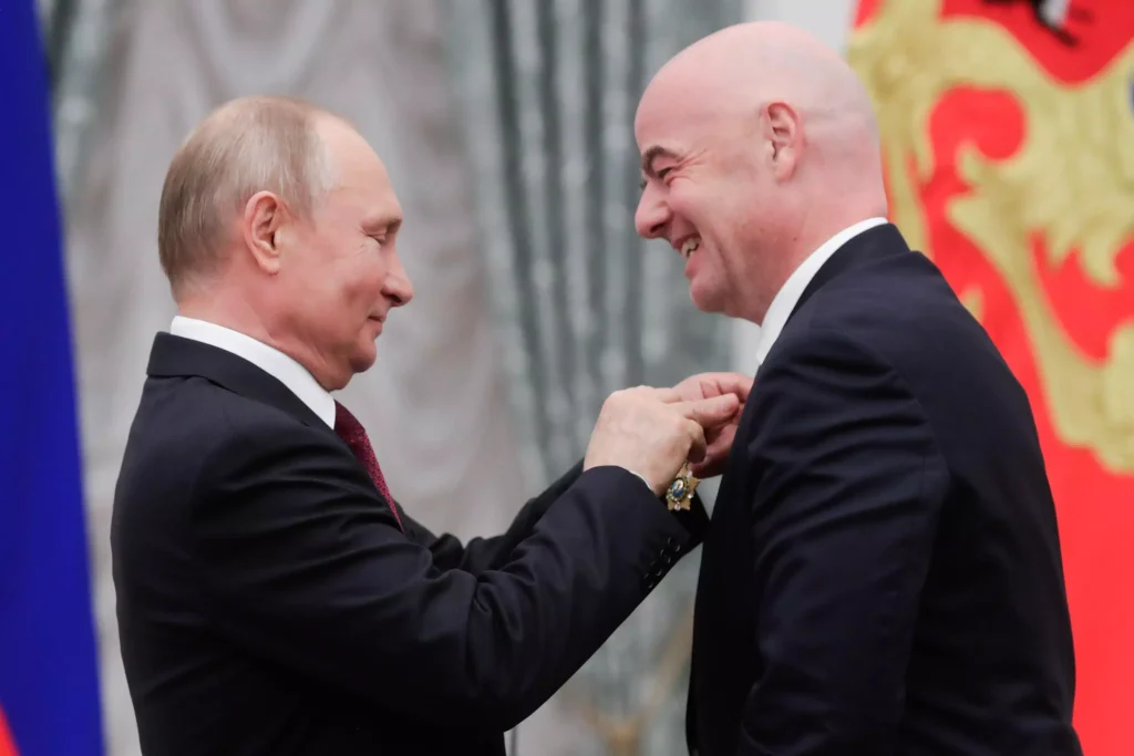 Gianni Infantino and Vladamir Putin