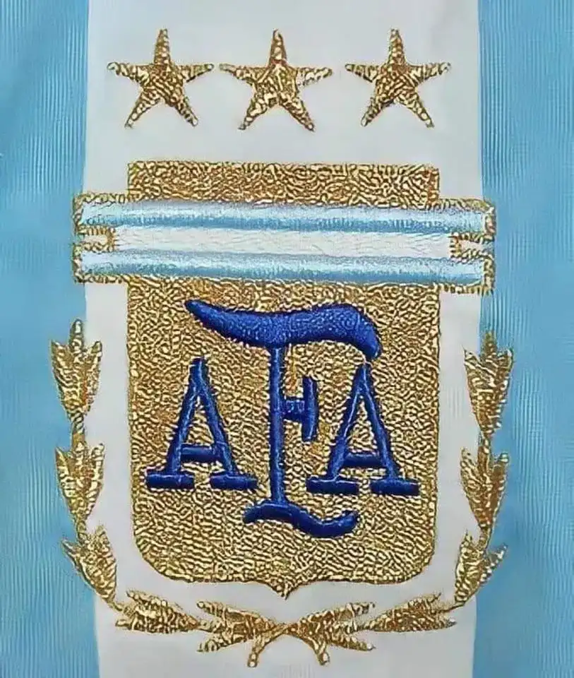 3 stars above the argentina crest