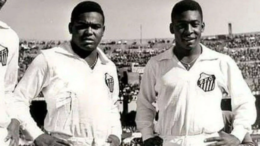 Coutinho and Pele for Santos fc